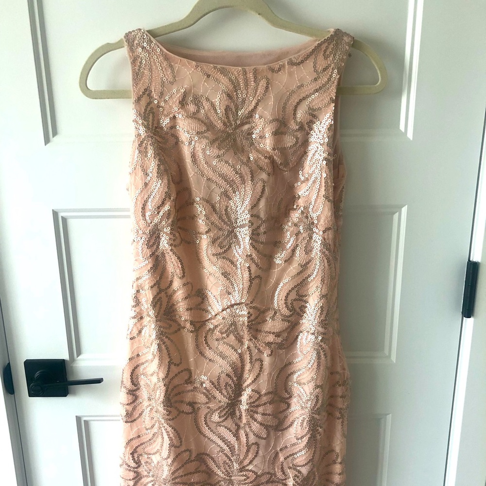 Ralph Lauren sequin petal pink dress